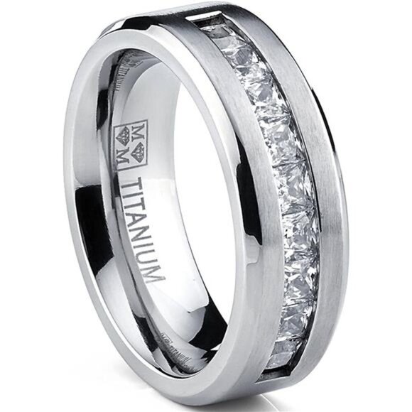Metal Masters Titanium Men's Wedding Band Engagement Ring